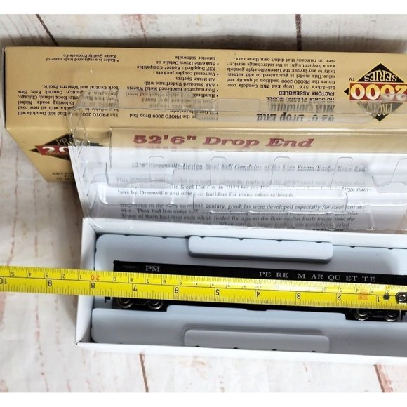 Proto 2000 Series Life-Like Trains 52’ 6” Drop End Mill Gondola Model Train Gift - Picture 5 of 14
